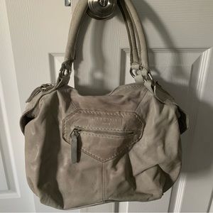 Gray Distressed Leather Liebeskind Pocketbook